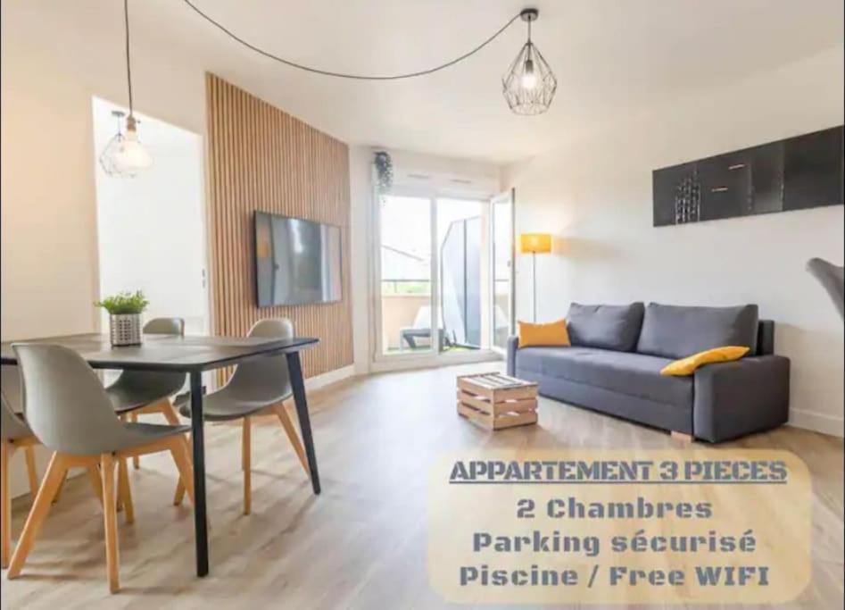 Ferienwohnung *T3*Toulouse Purpan+Parking+Piscine Exterior foto